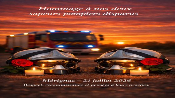 تحية لأبطال Mérignac “لقد اتخذوا خيار الشجاعة اليومي، وهو الركض حيث يفر الآخرون، لحماية الأرواح معرضين حياتهم للخطر.” في يوم الثلاثاء الموافق 21 يوليو2026